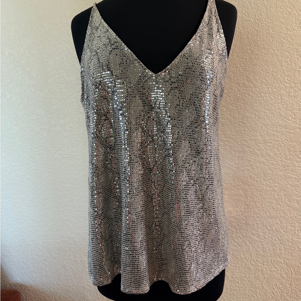 Sequin Snake Print Tank